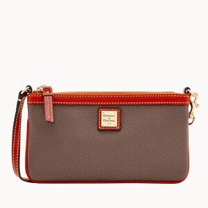Dooney & Bourke - Pebble Grain Large Slim Wristlet - 'Elephant'